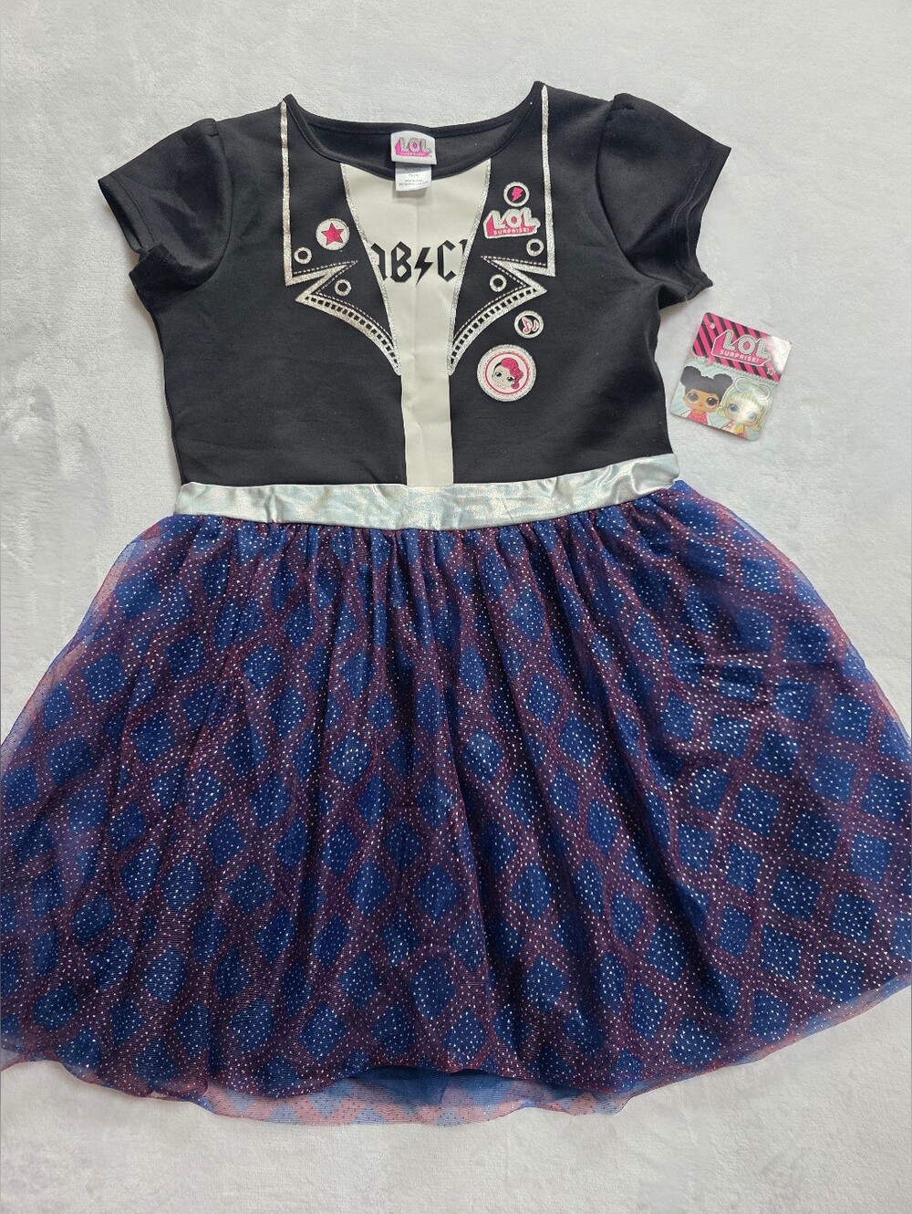 NWT L.O.L. Surprise Rocker Costume Dress XXL 18 Rock Star Tulle